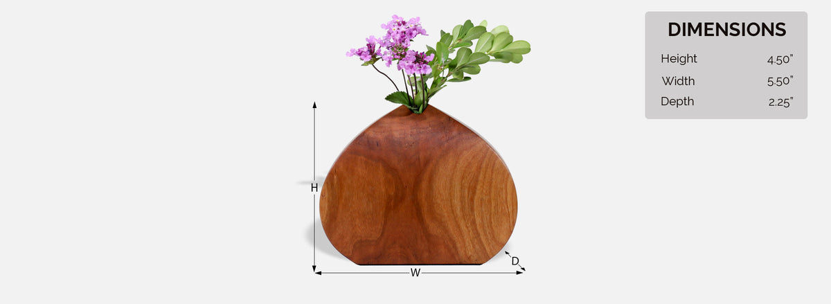 Mid-Century Modern Teak Weedpot Vase