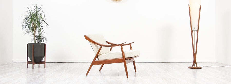 Danish Modern Afromosia Teak Lounge Chair