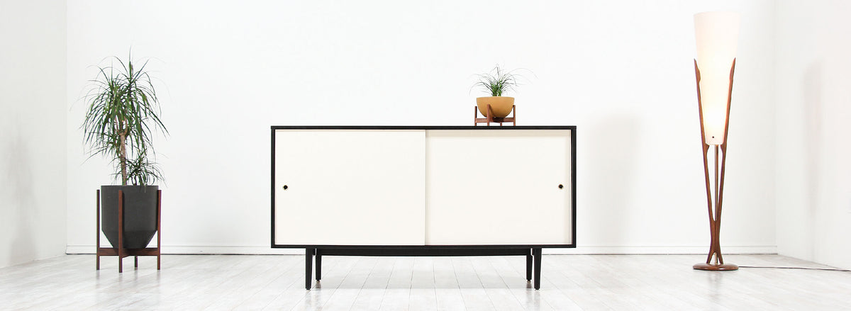 Paul McCobb "Planner Group" Ebonized Credenza for Winchendon Furniture