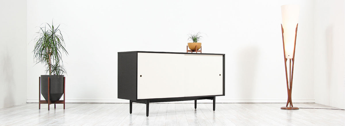 Paul McCobb "Planner Group" Ebonized Credenza for Winchendon Furniture