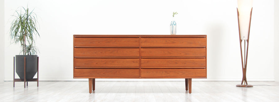 Norwegian Modern 8-Drawer Teak Dresser by Westnofa-2