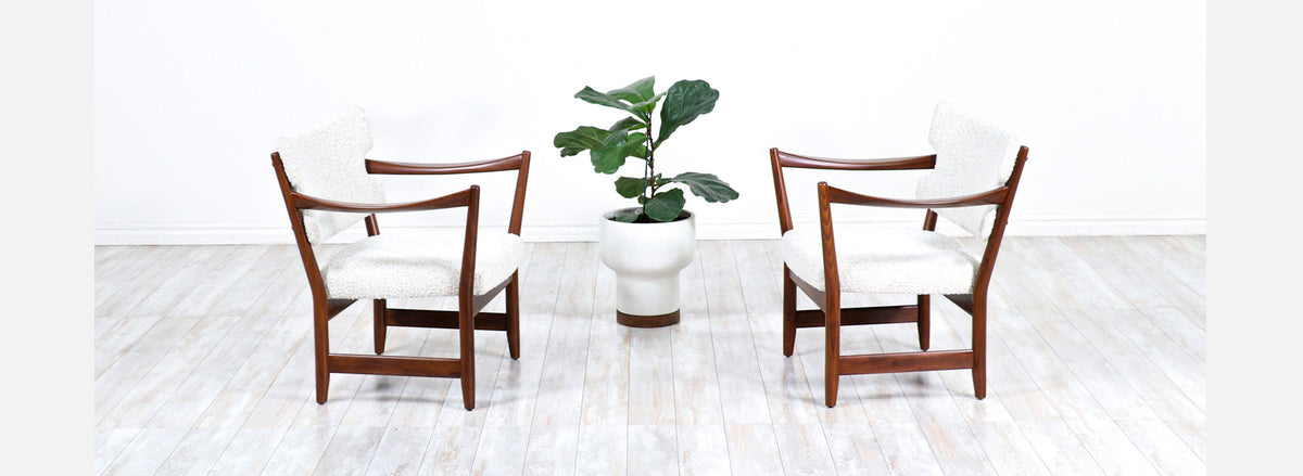 Norwegian Modern "Kaminstolen" Teak Lounge Chairs by Fredrik Kayser & Adolf Relling