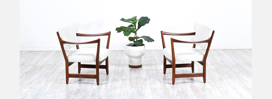 Norwegian Modern "Kaminstolen" Teak Lounge Chairs by Fredrik Kayser & Adolf Relling