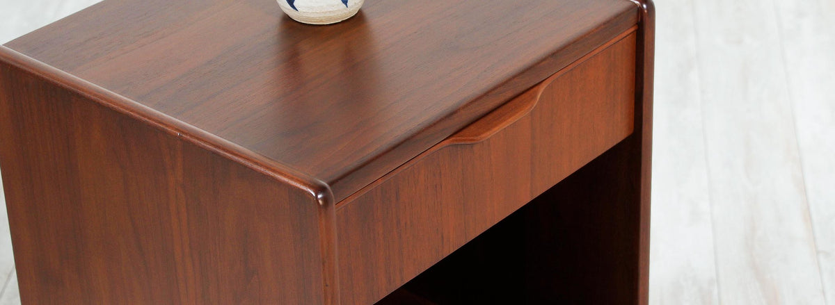 Danish Modern Walnut Night Stands