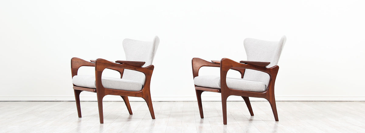 Adrian Pearsall Model 2291-C Lounge Chairs for Craft Associates