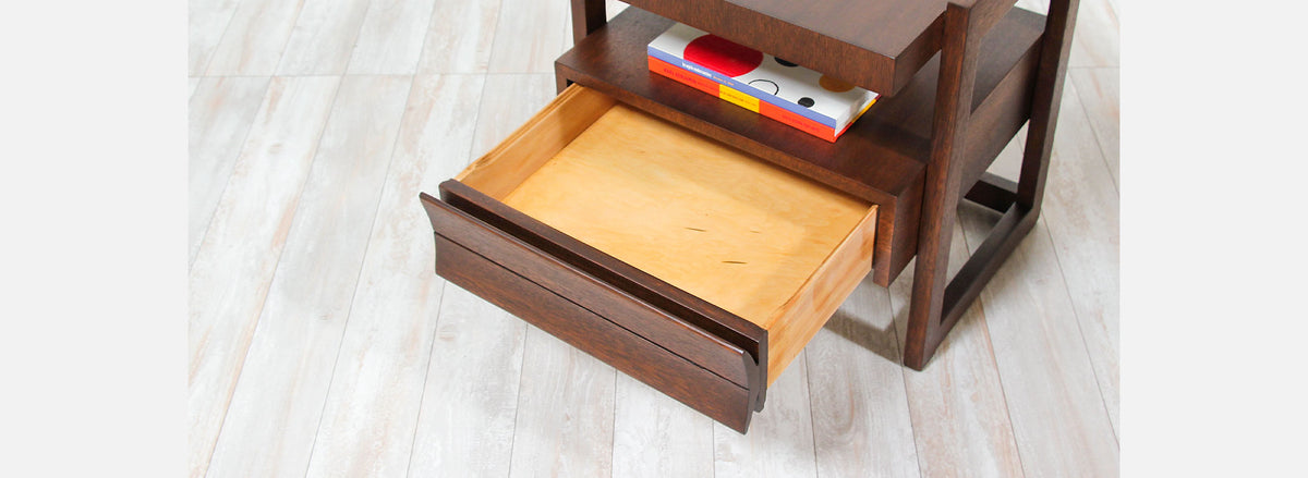 Paul Laszlo Two-Tier Night Stands for Brown Saltman 2