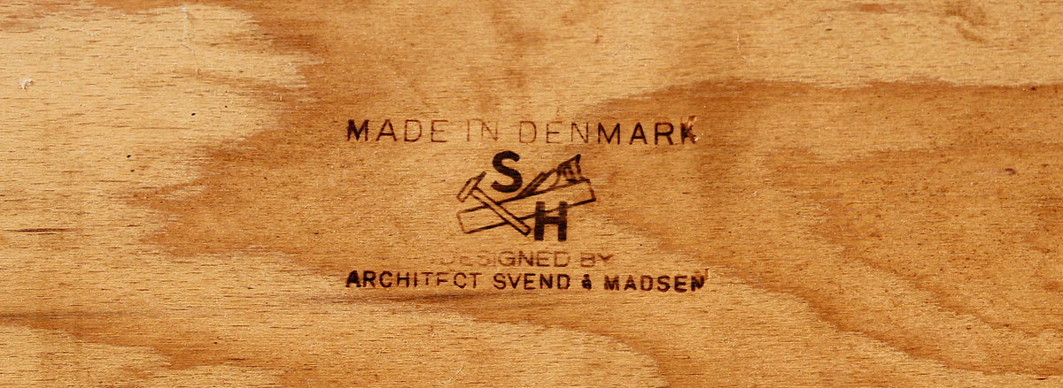 Svend A. Madsen Rosewood Desk with Bookshelf for Sigurd Hansen