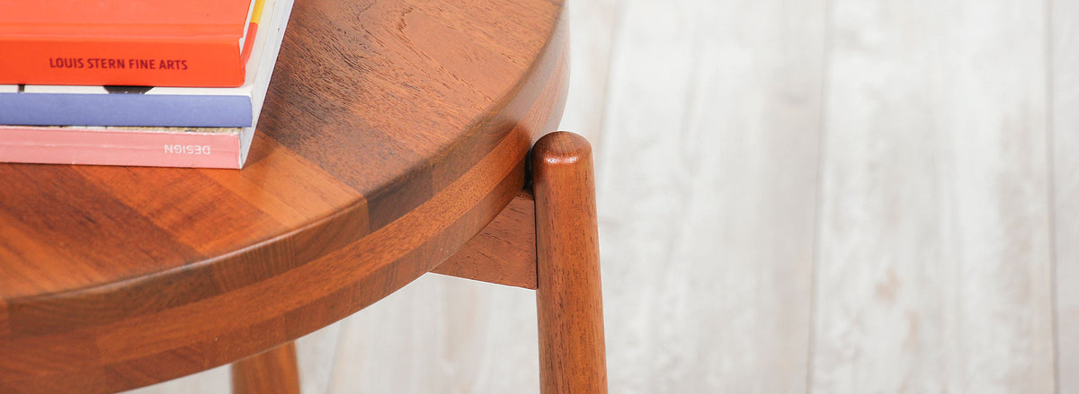 Swedish Modern Reversible Tray Top Side Tables by Dux