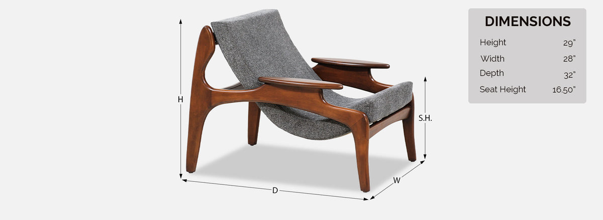 Adrian Pearsall Model 804-C Sling Chair for Craft Associates2