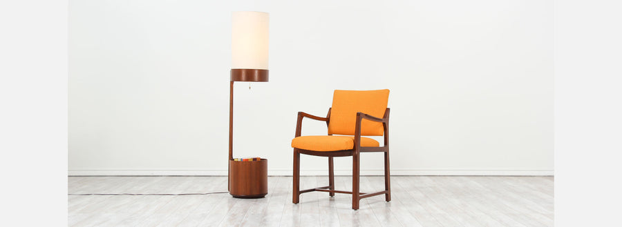 Mid-Century Modern Magazine Floor Lamp by Modeline