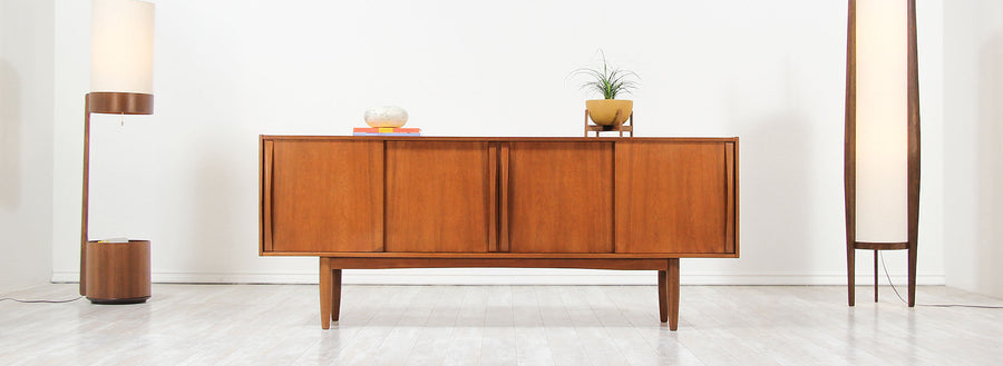 Danish Modern Teak Credenza by Dyrlund