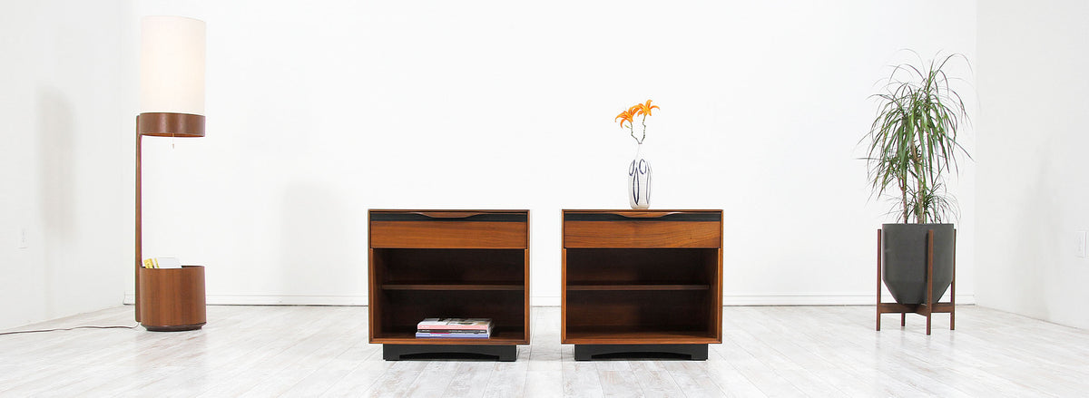 California Modernist Night Stands by John Kapel for Glenn of California