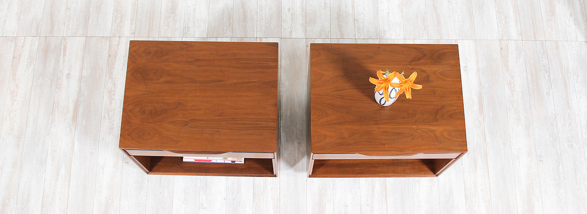 California Modernist Night Stands by John Kapel for Glenn of California