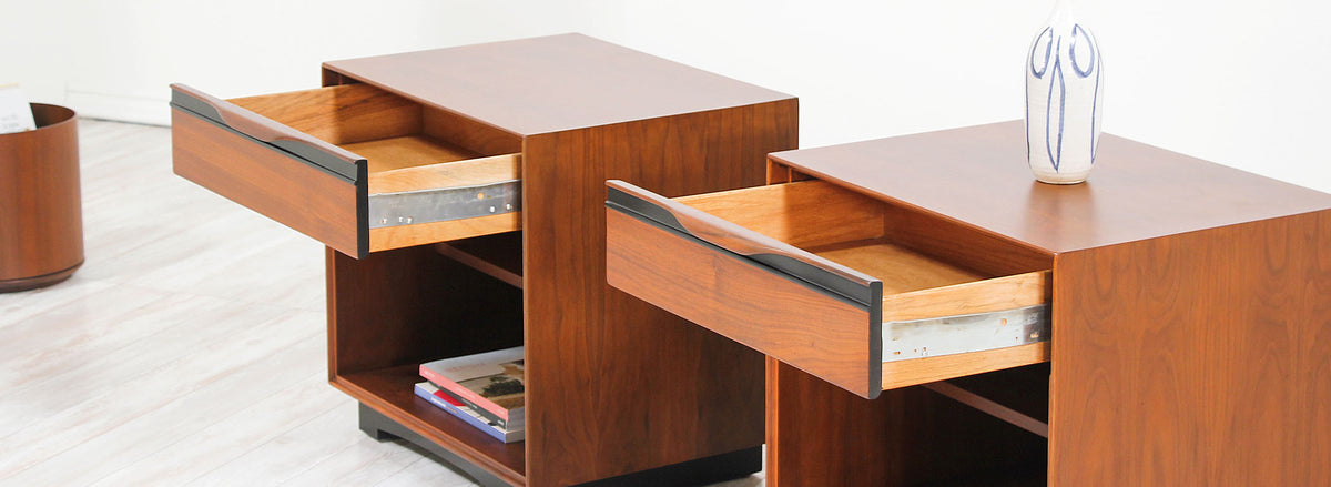California Modernist Night Stands by John Kapel for Glenn of California
