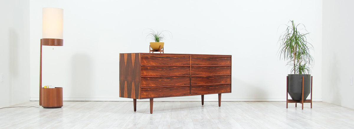 Mid-Century Modern Rosewood 8- Drawer Dresser by Westnofa 2