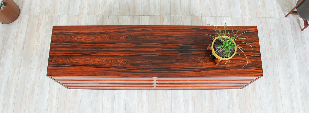 Mid-Century Modern Rosewood 8- Drawer Dresser by Westnofa 2