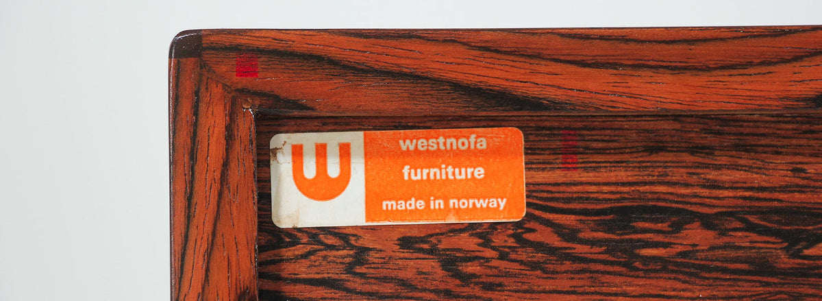 Mid-Century Modern Rosewood 8- Drawer Dresser by Westnofa 2
