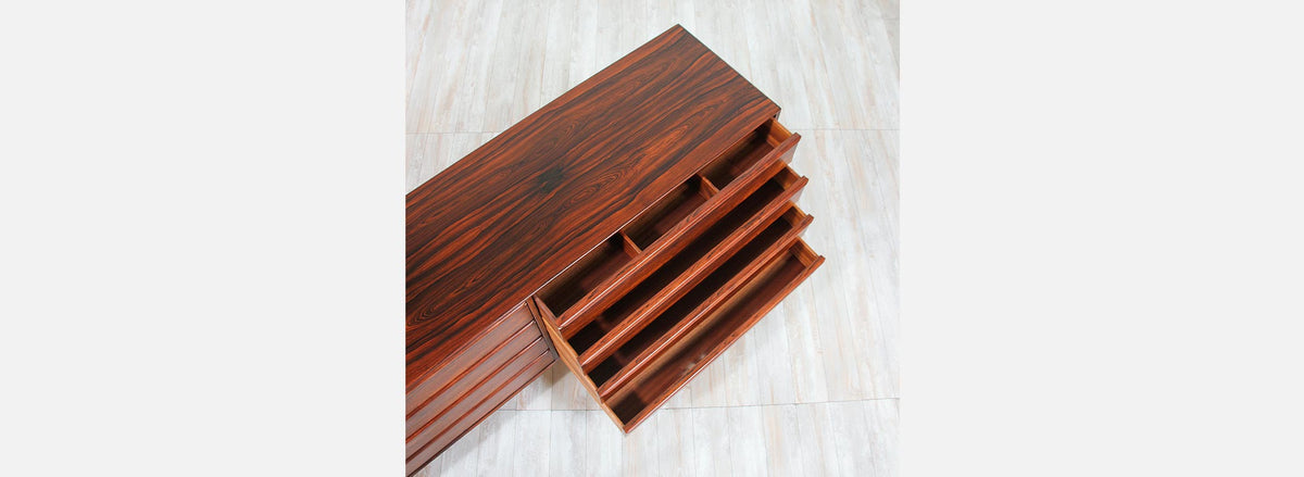 Mid-Century Modern Rosewood 8- Drawer Dresser by Westnofa 2