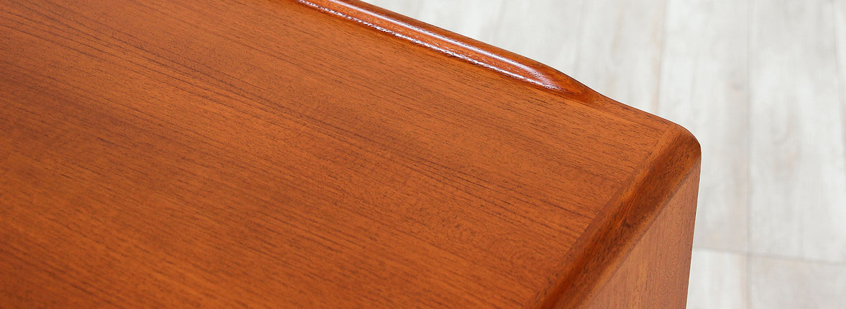Mid-Century Modern Tambour-Door Teak Credenza by Alf Aarseth for Gustav Bahus