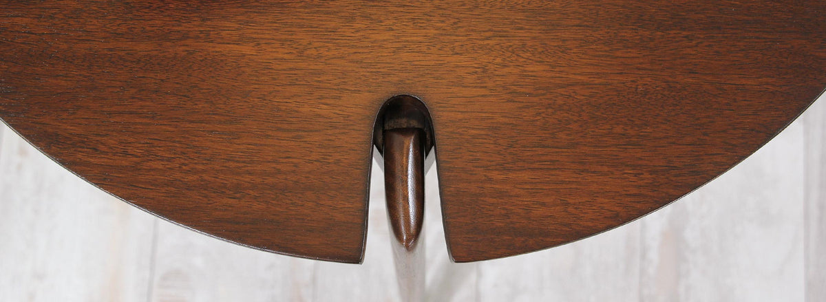 Mid-Century Sculpted Floor Lamp with Side Table