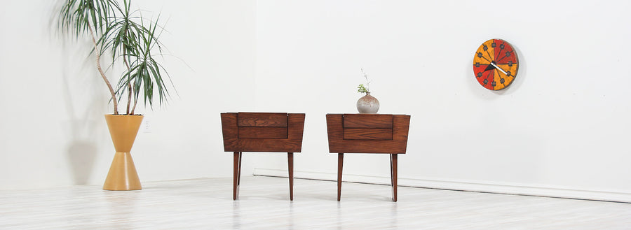 Mid-Century Night Stands by Paul Laszlo for Brown Saltman