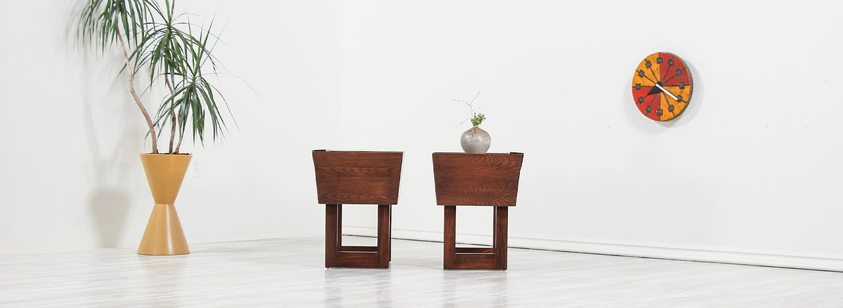 Mid-Century Night Stands by Paul Laszlo for Brown Saltman