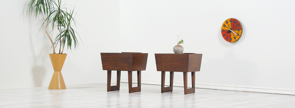 Mid-Century Night Stands by Paul Laszlo for Brown Saltman