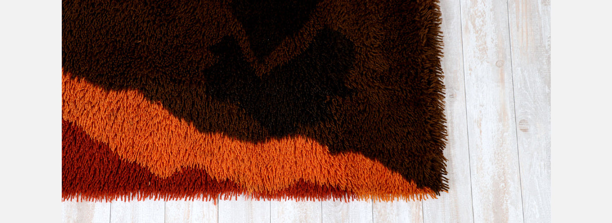 Mid-Century Scandinavian Modern Wool Modern Rug