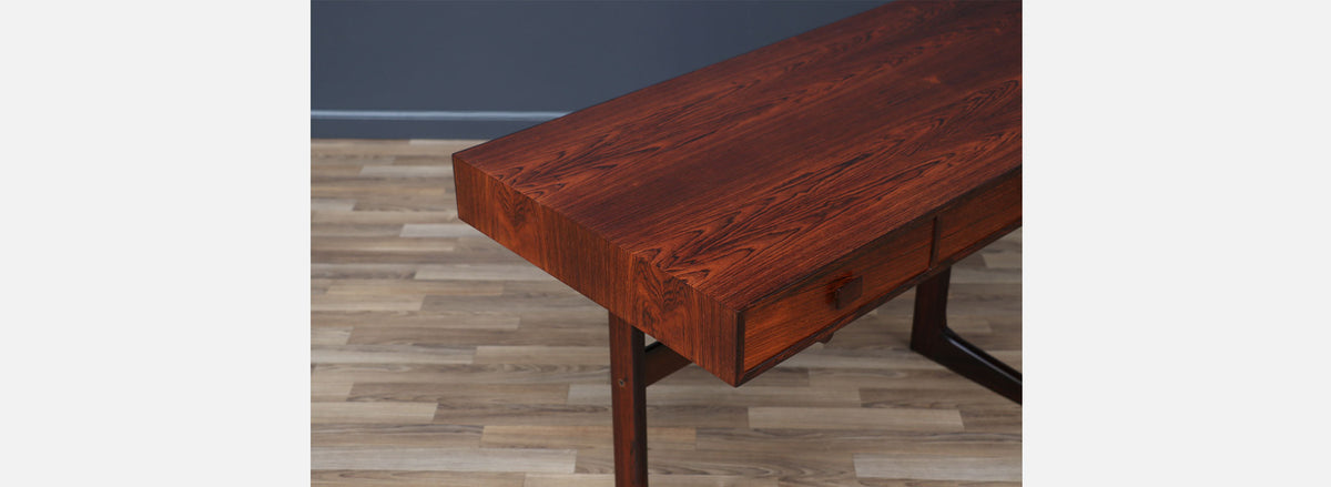 Danish Cantilever Floating Rosewood Desk by Georg Petersens