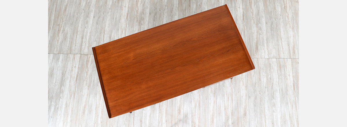 Danish Modern Executive Teak Desk for H.P. Hansen