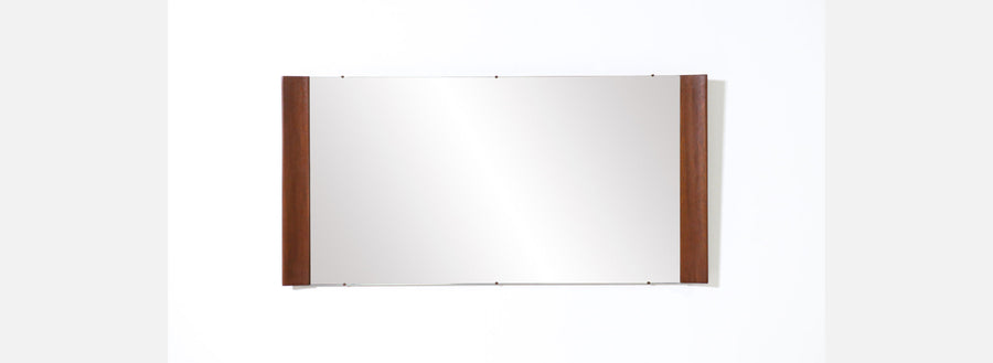 Paul Laszlo Sculpted Wall-Hanging Mirror for Brown Saltman