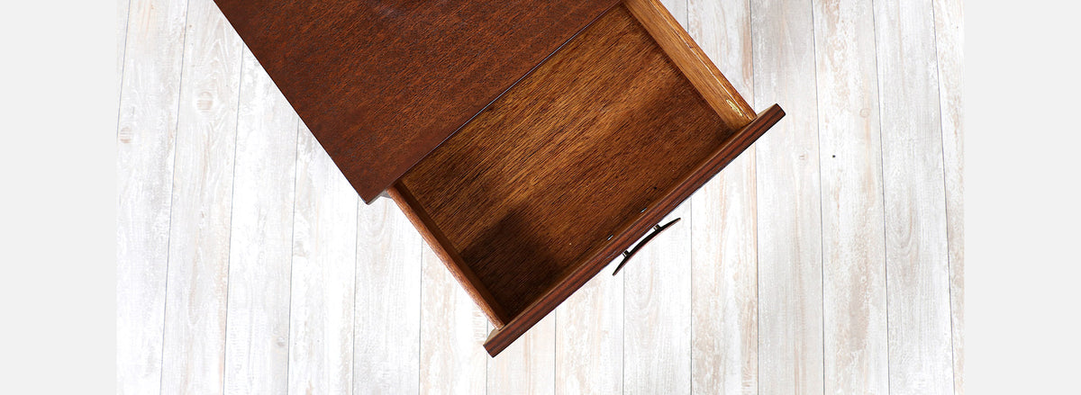 John Keal Night Stand with Bookshelf for Brown Saltman