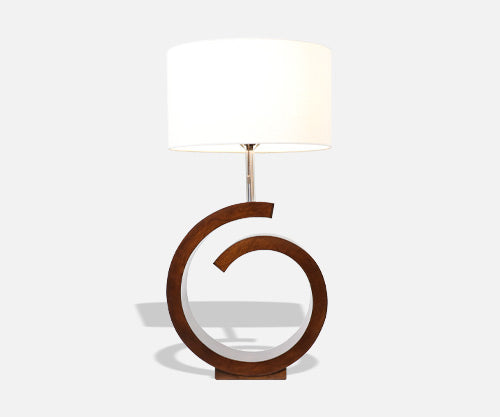 California Modern Sculpted Swirl Table Lamp by Modeline of CA