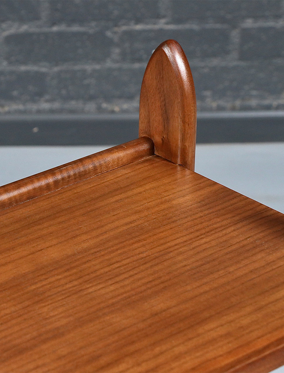 Custom Made Floating Walnut Bookshelf by Danish Modern LA