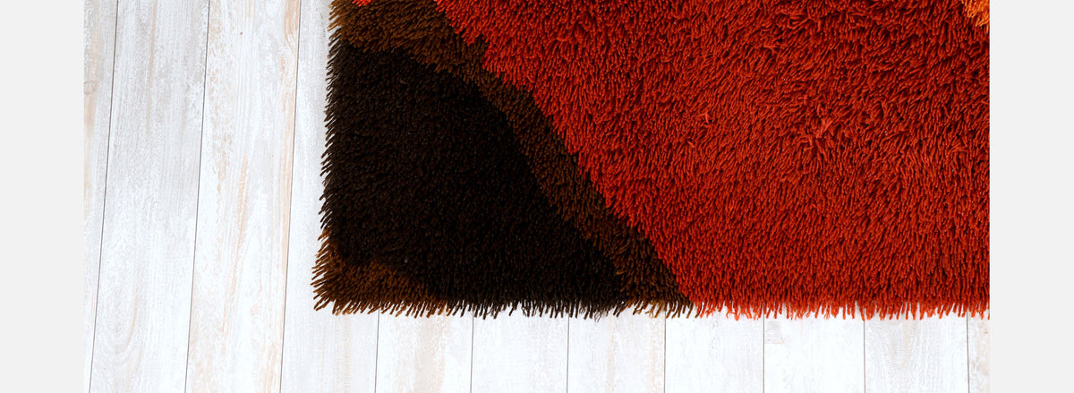 Mid-Century Scandinavian Modern Wool Modern Rug