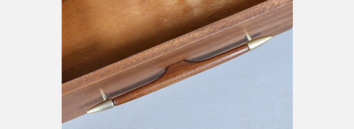 Californian Modern Night Stands w/ Bookcase by John Keal for Brown Saltman