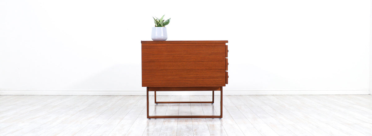 Henning Jensen & Torbin Valeur Executive Desk with Bookcase for Dyrlund