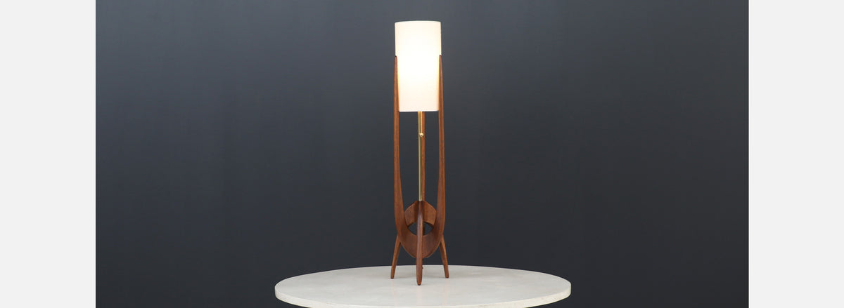 John Keal Sculptural Trident Table Lamp for Modeline of California