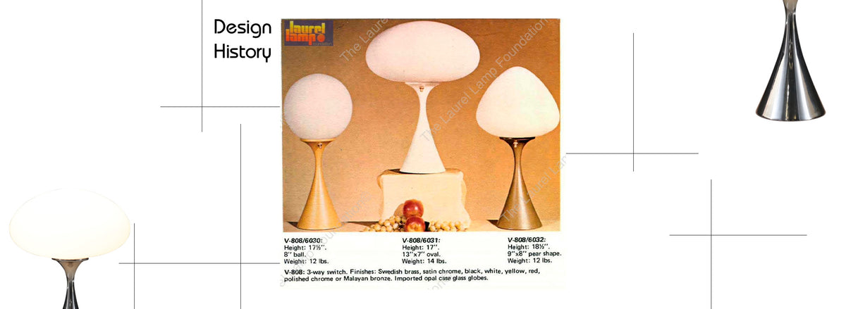 Laurel Chrome & Mushroom Frosted Glass Shade Lamp 