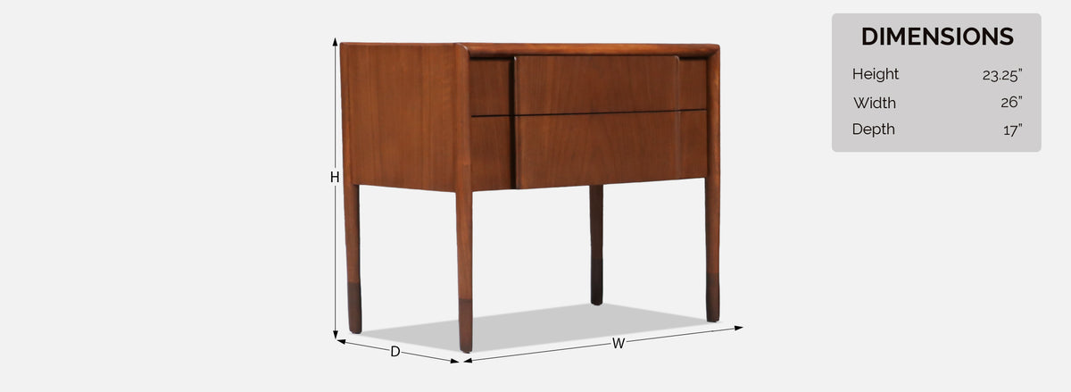 Mid-Century Modern "Parallel" Night Stands by Barney Flagg for Drexel