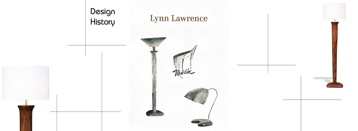 Lynn Lawrence Carved Biomorphic Floor Lamp for Modeline of CA