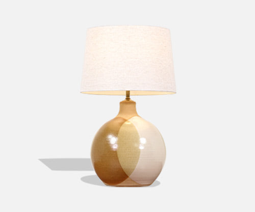 Mid-Century Modern Glazed Ceramic Table Lamp