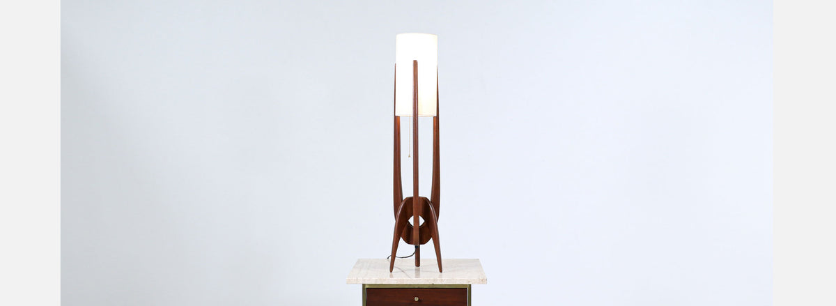 California Modernist Sculpted Table Lamp by Modeline of CA 