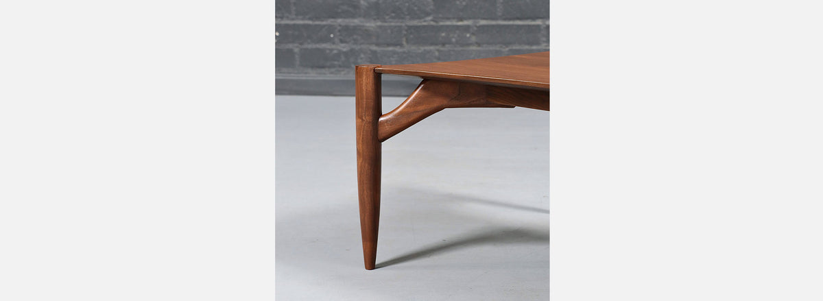 Rare Greta M. Grossman Sculpted Floating Top Coffee Table for Glenn of California