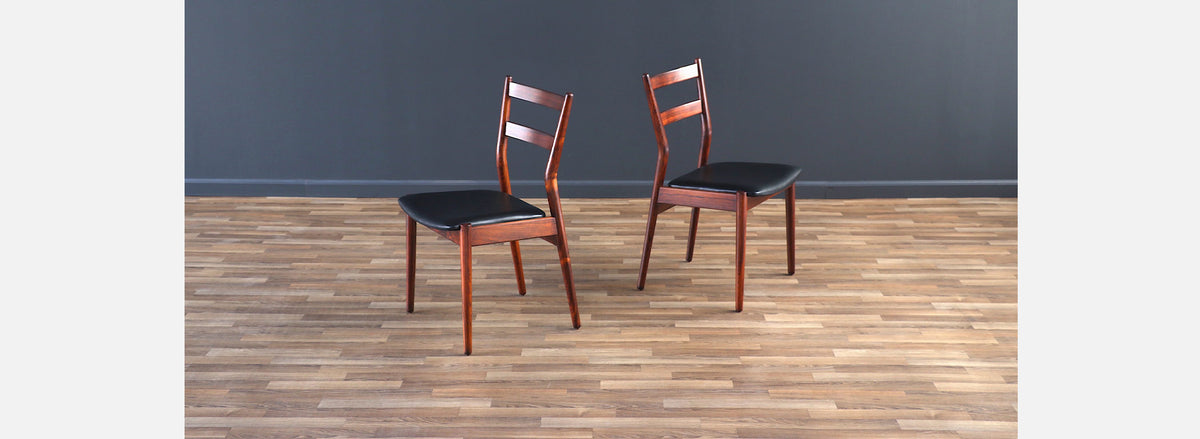 Helge Sibast Model-59 Rosewood & Leather Dining Chairs for Sibast Mobler