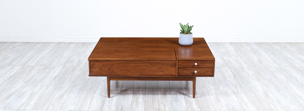 Kipp Stewart & Stewart MacDougall "Declaration" Walnut Coffee Table for Drexel