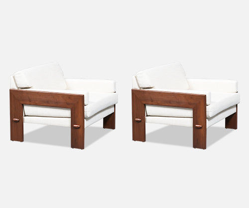 Adrian Pearsall Floating-Frame Lounge Chairs for Craft Associates