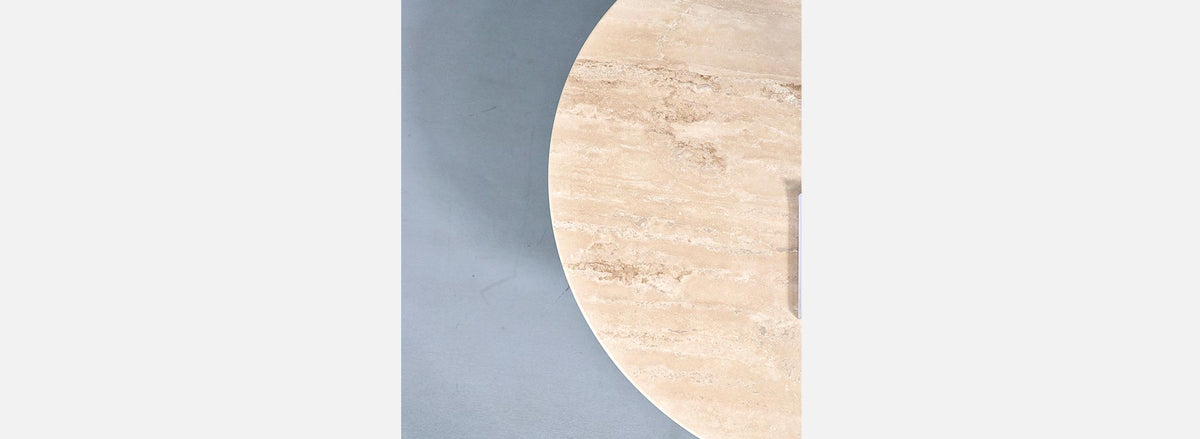 Broyhill "Brasilia "Cathedral Coffee Table w/ Roman Travertine Top