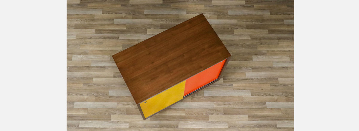 George Nelson Multi-Color Lacquered Cabinet for Herman Miller 