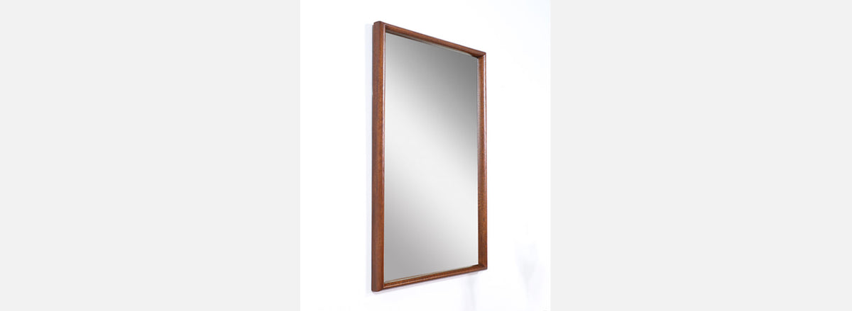 John Keal Wall-Hanging Sculpted Mirror for Brown Saltman
